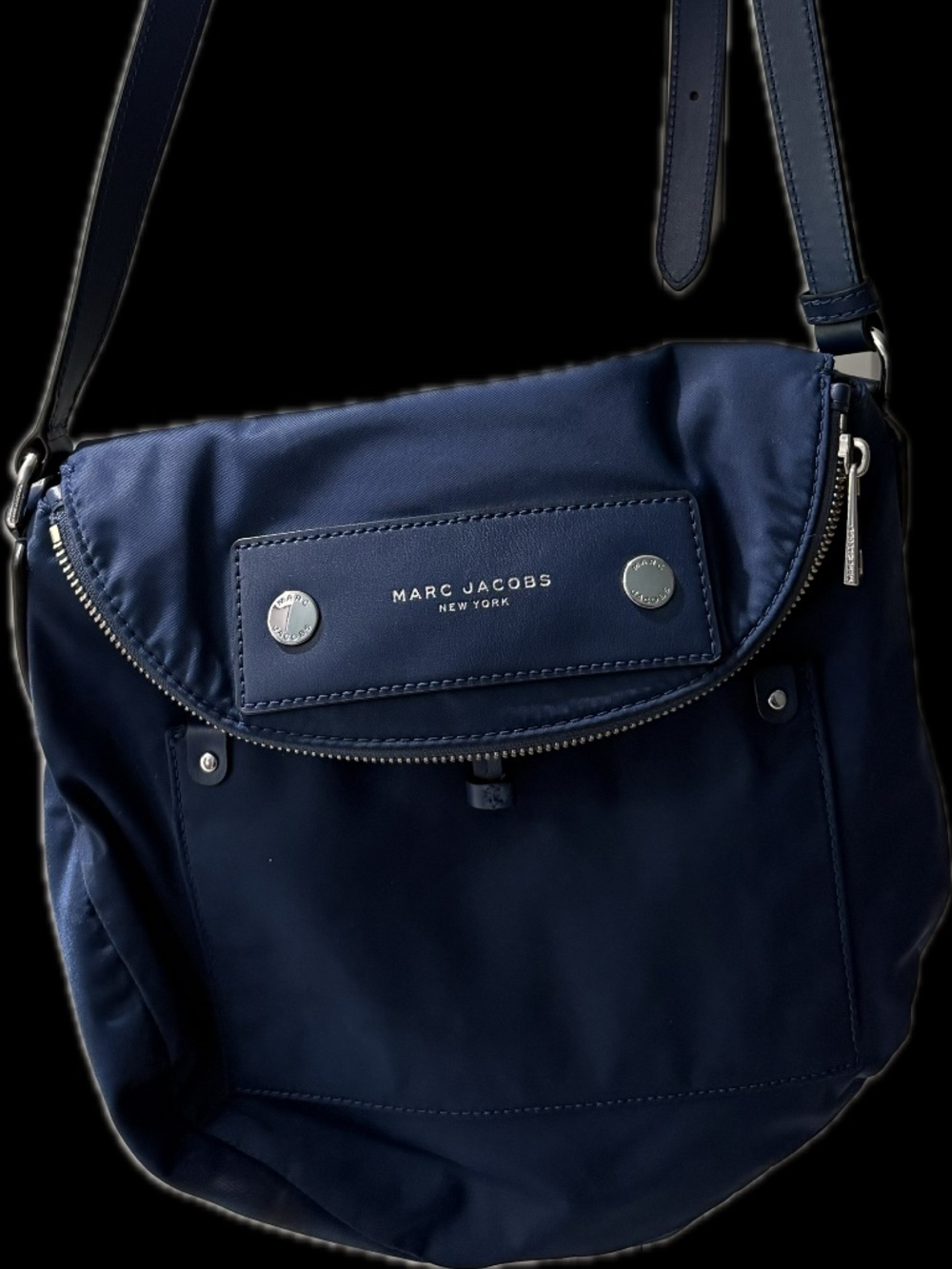 Marc Jacobs Preppy Natasha Nylon Crossbody Bag Azure Blue M0014625